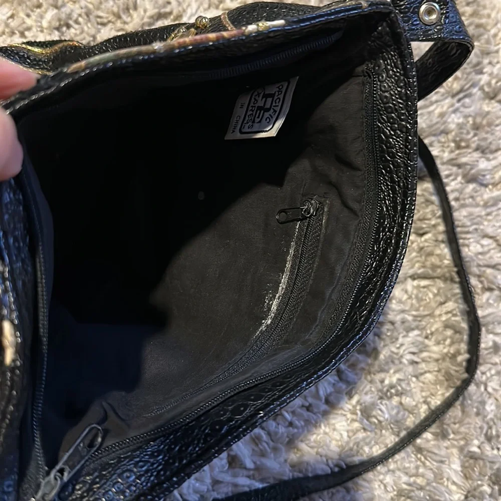 Vintage Pacific express purse sequin bling retro design